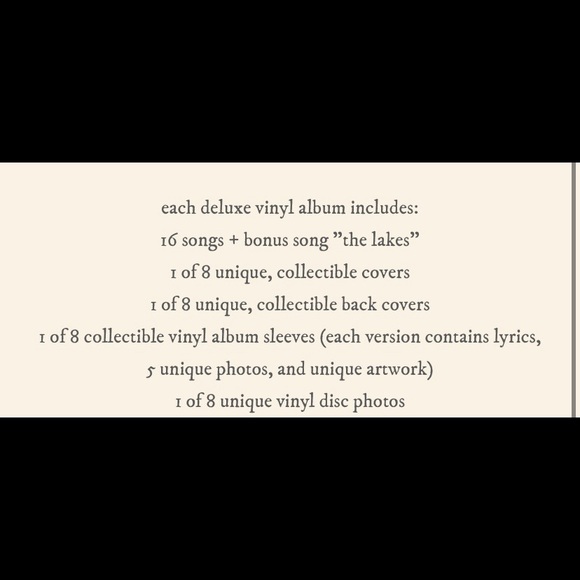 NEW Taylor Swift Folklore Vinyl Colored - Picture 4 of 5